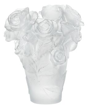Daum vase white vase rose passion White vase - Daum